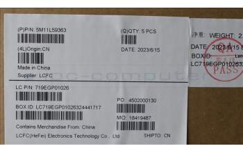 Lenovo 5M11L59363 MECH_ASM BL KB BK JPN SRX