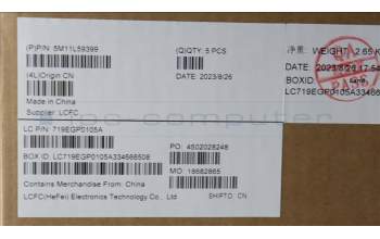 Lenovo 5M11L59399 MECH_ASM BL KB BK SWE/FIN SRX