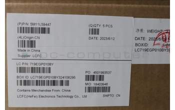 Lenovo 5M11L59447 MECH_ASM BL KB BK WW BUL SRX