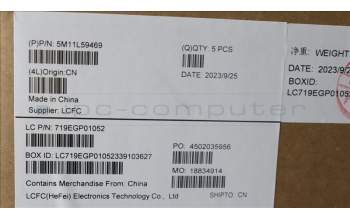 Lenovo 5M11L59469 MECH_ASM BL KB BK WW EURO ENG CHY