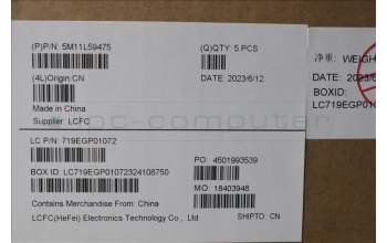 Lenovo 5M11L59475 C-Cover with keyboard, French, Black, Backlight, WWAN, US