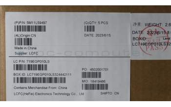 Lenovo 5M11L59497 MECH_ASM BL KB BK WW ILD CHY