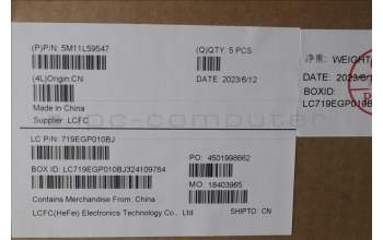 Lenovo 5M11L59547 MECH_ASM BL KB BK WW SWE/FIN SRX