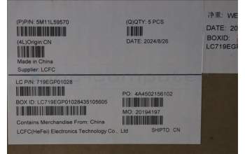 Lenovo 5M11L59570 MECH_ASM BL KB BK WW UK LTN