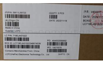 Lenovo 5M11L59723 MECH_ASM FRU KB CCV SWE/FIN UK (CHY) BK