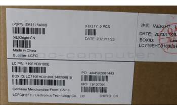 Lenovo 5M11L64088 MECH_ASM KBD W C BUL BKLT LTN UK BK