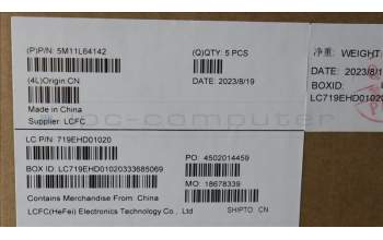 Lenovo 5M11L64142 MECH_ASM KBD W C LA SPA BKLT LTN UK BK