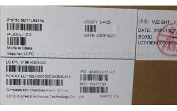 Lenovo 5M11L64154 MECH_ASM KBD W C RUS BKLT LTN US BK