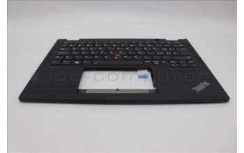 Lenovo 5M11L64165 C-Cover with keyboard, Switzerland, Black, Backlight, UK