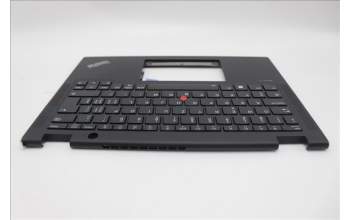 Lenovo 5M11L64165 C-Cover with keyboard, Switzerland, Black, Backlight, UK