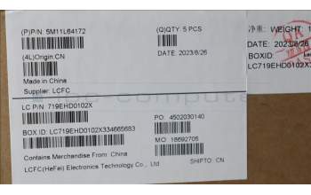 Lenovo 5M11L64172 MECH_ASM KBD W C THAI BKLT LTN US BK