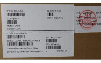 Lenovo 5M11L64211 MECH_ASM KBD W C DEN BKLT LTN WW UK BK