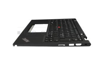 5M11L64261 Original Lenovo Tastatur inkl. Topcase ND (nordic) schwarz/schwarz mit Backlight und Mouse-Stick