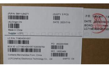 Lenovo 5M11L64271 MECH_ASM KBD W C SLV BKLT LTN WW UK BK