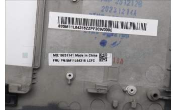 Lenovo 5M11L64316 MECH_ASM KBD W C CZE/SLK BKLT LTN UK GY