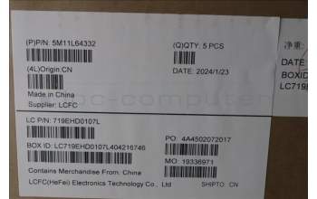 Lenovo 5M11L64332 MECH_ASM KBD W C GRE BKLT LTN USGY