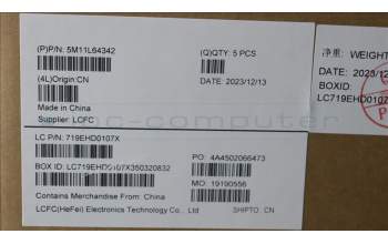 Lenovo 5M11L64342 MECH_ASM KBD W C ITA BKLT LTN UK GY