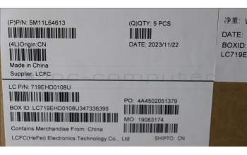 Lenovo 5M11L64613 MECH_ASM KBD W C UK BKLT LTN UK GY