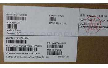 Lenovo 5M11L64690 MECH_ASM KBD W C HUN BKLT LTN WW UK GY