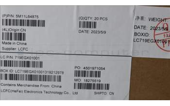 Lenovo 5M11L64875 MECH_ASM FRU WEI POWER_BTN W FPR Black