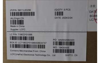 Lenovo 5M11L83296 MECH_ASM KBDBZL,SWE/FIN,WL,BK/BZ,SRX