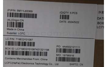 Lenovo 5M11L83369 MECH_ASM KBDBZL,RUS,WW,BK/BZ,SRX