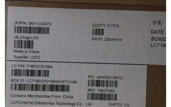 Lenovo 5M11L83372 MECH_ASM KBDBZL,SWE/FIN,WW,BK/BZ,SRX