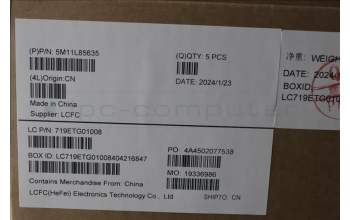 Lenovo 5M11L85635 MECH_ASM KB BK MG BEL LTN