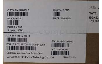 Lenovo 5M11L85692 MECH_ASM KB BK MG FRA PMX