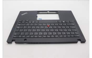 Lenovo 5M11L85862 C-Cover with keyboard, Arabic, Black, Backlight, US