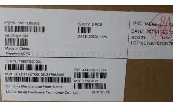 Lenovo 5M11L85868 MECH_ASM BL KB BK MG BEL LTN