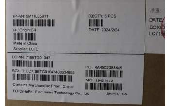 Lenovo 5M11L85911 MECH_ASM BL KB BK MG EST LTN