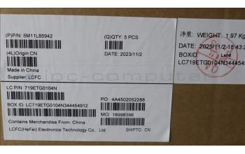 Lenovo 5M11L85942 MECH_ASM BL KB BK MG GRE LTN