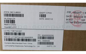 Lenovo 5M11L86022 MECH_ASM BL KB BK MG RUS LTN