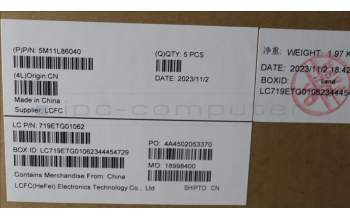 Lenovo 5M11L86040 MECH_ASM BL KB BK MG SWE/FIN LTN