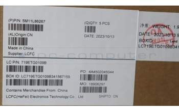 Lenovo 5M11L86267 MECH_ASM BL KB BK MG WW SPA LTN