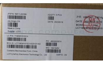 Lenovo 5M11L92299 MECH_ASM FRU KB CCV SWE/FIN (SRX) UK BK