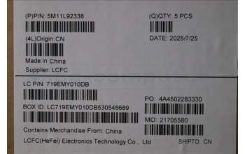 Lenovo 5M11L92338 MECH_ASM FRU KB CCV THAI (LTN) US BK
