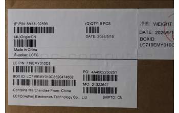 Lenovo 5M11L92599 MECH_ASM FRU KB CCV EUROENG BL LTN US BK