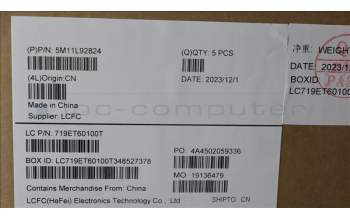 Lenovo 5M11L92824 MECH_ASM KBD w/CVR CZE/SLK BL(SUN)UK BK