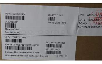 Lenovo 5M11L92904 MECH_ASM KBD w/CVR RUS BL (SUN) US BK