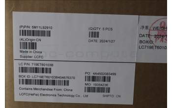 Lenovo 5M11L92910 MECH_ASM KBD w/CVR SPA BL (CHY) UK BK