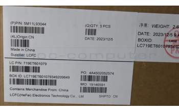 Lenovo 5M11L93044 MECH_ASM KBD Cc NOR BL (SUN) UK WWAN BK