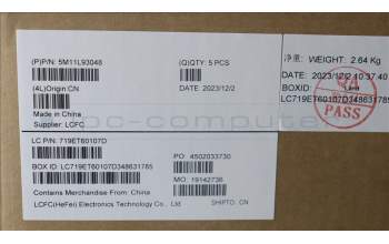 Lenovo 5M11L93048 MECH_ASM KBD Cc NORDIC BL(SUN)UK WWAN BK