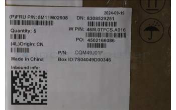 Lenovo 5M11M02608 MECH_ASM FRU KYB French W/C CHY