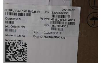 Lenovo 5M11M02661 MECH_ASM FRU KYB EURO_SPA w/C TSG