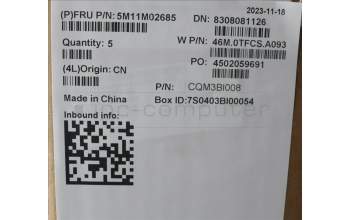 Lenovo 5M11M02685 MECH_ASM FRU KYB Nordic W/C CHY