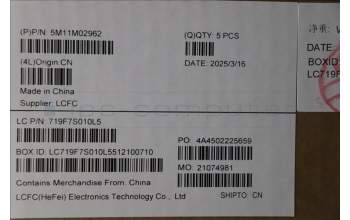 Lenovo 5M11M02962 MECH_ASM KB BK MG HBW LTN