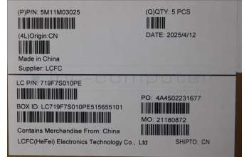 Lenovo 5M11M03025 MECH_ASM KB BK MG UKR LTN