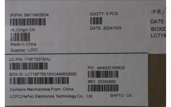 Lenovo 5M11M03034 MECH_ASM BL KB BK MG BEL LTN